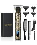 Uraqt Haircutor: Professional Men's Hair Trimmer & Beard Trimmer with LED Display - Precision Cutting USB Charging Bronze Finish - Buy Online on GoSupps.com