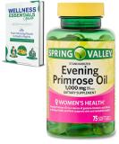 Evening Primrose Oil 1000mg Softgels - 75 Count | Women's Health & Dry Skin Support | Non-GMO Gluten Free Dairy Free | Spring Valley Dietary Supplement - Buy Online on GoSupps.com