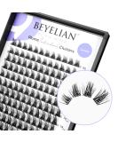 Shop Beyelian C Curl Cluster Eyelashes - 144 PCs DIY Extensions Super Thin Black Band 0.07mm 10-16mm Mixed - Luxury Individual Lashes for Home Use - Buy Online on GoSupps.com