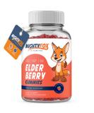 Mighty Fox Kids Elderberry Gummies with Sambucus, Echinacea, Propolis & Vitamin C - 100 Vegan Gummies, Raspberry Flavor - Buy Online on GoSupps.com