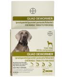 Bayer Animal Health Quad Dewormer for Large Dogs - Effective Deworming Tablets for Dogs Over 45 lbs - 2 Chewable Tablets - Buy Online on GoSupps.com