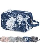 Travel Toiletry Wash Bag for Women Traveling Dopp Kit Makeup Bag Organizer for Toiletries Accessories Cosmetics (Blue Lotus) - Buy Online on GoSupps.com
