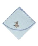 Sterntaler Donkey Emmi Hooded Bath Towel for Babies | Light Blue 80x80 cm 0 Months+ | Soft & Cozy Bath Time Essential - Buy Online on GoSupps.com