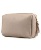 Large Vegan Leather Makeup Bag Zipper Pouch Travel Cosmetic Organizer for Women and Girls (Large, Brown) Large (Pack of 1) Brown - Buy Online on GoSupps.com