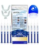 Teeth Whitening Kit & Whitening Strips + LED Light Activator | 50 Whitening Sessions | 8X3ml Gels | Crystal Strips | UK Approved Formula | Safe On Teeth & Gums | Home Stain Remover Dental Kit - Buy Online on GoSupps.com