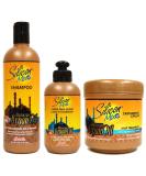 Silicon Mix Moroccan Argan Oil 3 in 1 Set - Premium Hair Care for Healthy Shiny Hair | International Shipping Available - Buy Online on GoSupps.com