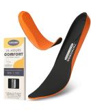 Buy Work Comfort All-Day Insoles for Men | Non-Slip Shock Absorbing Shoe Inserts for Foot Pain Relief - US-11 Black - Buy Online on GoSupps.com