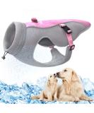 Dog Cooling Vest - Reflective Sunproof Jacket with Adjustable Straps for All Sizes | Evaporation Technology for Summer & Winter - Pink - Buy Online on GoSupps.com