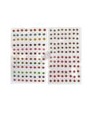 192 India Crafts Multicolored Bindis Forehead Tika Face Jewels Multi Size Indian Daily Use Forehead Bindi Round Dot (Shine) - Buy Online on GoSupps.com