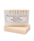Natural Handmade Shave Soap Bar with Mandarin & Ylang | Clovelly Soap Co | 100g - Buy Online on GoSupps.com