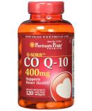 Puritan's Pride Q-Sorb CoQ10 400mg 120 Count - Premium Quality Supplement - Buy Online on GoSupps.com