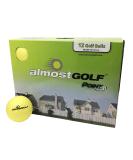 AG AlmostGolf Balls - Limited Flight Practice Golf Balls (12 Pack) - Yellow - Buy Online on GoSupps.com