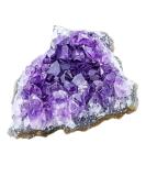 Amethyst Crystal Geode Cluster - Raw Quartz Healing Crystals for Meditation and Reiki Healing- 80-150g - Buy Online on GoSupps.com