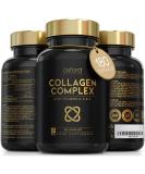 High Strength Advanced Collagen Complex for Radiant Hair, Skin & Nails - 1593mg | Premium Bovine Collagen Supplements for Women - 180 Caps - Buy Online on GoSupps.com