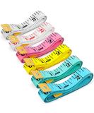 6 Pack Soft Body Tape Measure - Double Scale Small Fabric Sewing Tailor Cloth Waist Pink Measuring Tape for Body Measurements & Weight Loss - 150cm/60inch - Buy Online on GoSupps.com
