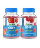 Lifeable Sugar Free Prebiotic Fiber + Biotin Gummies Bundle - Gluten Free Chewable Vitamins - Buy Online on GoSupps.com