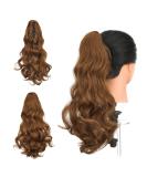 Shop 45cm Gairyan Auburn Ponytail Extensions | Clip-In Curly & Wavy Synthetic Hair for Women - Buy Online on GoSupps.com