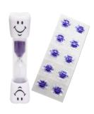 Smile Toothbrush Timer & 10 Disclosing Tablets - Purple | Improve Oral Health - Buy Online on GoSupps.com