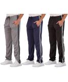 3 Pack: Men's Mesh Athletic Gym Workout Lounge Open Bottom Sweatpants with Pockets (Available in Big & Tall) Sweatpants Standard Large Set 5 - Buy Online on GoSupps.com