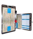 Champion Sports Large & XL Coaching Whiteboard - Full & Half Field Basketball Plays - 2-Sided Dry Erase Board for Strategies & Techniques - Buy Online on GoSupps.com