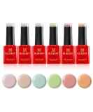 Bluesky Gel Nail Polish Set - Spring 2023 6 x 5 ml Gel Nail Polishes Pink Blue Nude Green Pastel Purple Coral (Requires Curing Under UV/LED Lamp) Multi 30 ml (Pack of 1) - Buy Online on GoSupps.com