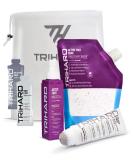 TRIHARD Active Foot Spa Kit: Foot Spray, Soak Salts, Exfoliating Soap - Pedicure Set for Dry Cracked Feet - Detox Foot Soak - Callus Remover & Foot Care Products - Buy Online on GoSupps.com