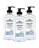 J.R. Watkins Ocean Breeze Gel Hand Soap 11 fl oz 3 Pack - All Natural, Alcohol-Free, Cruelty-Free, Moisturizing Hand Wash with Dispenser - Made in USA - Buy Online on GoSupps.com