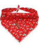 Shop Lionheart Glory Dog Haller Christmas Bib - Washable Soft Cotton Adjustable Neckerchief for Small Dogs - Red 1 Pack - Buy Online on GoSupps.com