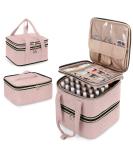 YARWO Nail Polish Organizer Case - Holds 72 Bottles - Dusty Rose - Detachable Storage Bag - for Nail Polishes and Nail Art Tools - Bag Only Patent Pending - Buy Online on GoSupps.com