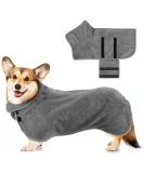 Luxury Microfiber Dog Bathrobe Absorbent Towels for Small & Large Dogs | Adjustable Straps & Comfort - Buy Online on GoSupps.com