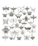 WOCRAFT 100g Mixed Butterfly Dragonfly Bee Insect Charms for Jewelry Making - DIY Necklace Bracelet Crafting Findings (M295) - Buy Online on GoSupps.com