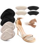 Riootlnm Metatarsal Pads, Ball of Foot Cushions, Heel Pads Inserts for Too Big Shoe, Reduce Foot Pain, No Slip Heel Grips Liners Shoe Pads for Loose Shoe, Blisters (Beige+Black) - Buy Online on GoSupps.com