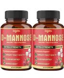 2 Packs D-Mannose Extract Capsules 6050mg - Urinary Tract & Immune Support - Cranberry, Dandelion, Hibiscus & More - 4 Months Supply - Buy Online on GoSupps.com