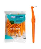 TEPE Interdental Brush Angle Angled Dental Brush for Teeth Cleaning Pack of 25 0.45 mm Extra-Small/Small Gaps Orange Size 1 Orange 25 Count (Pack of 1) - Buy Online on GoSupps.com