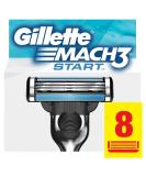 Gillette Mach 3 Start Replacement Safety Razor - 8 Pack | Premium Shaving Solution for a Smooth Experience - Buy Online on GoSupps.com