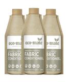 Eco-Mate - Sandalwood & Cedarwood Concentrated Fabric Conditioner - 500ml (Pack of 3) - Eco Friendly - 100% Plant-Based Biodegradable Fabric Softener - Natural Ingredients - Refreshing Pure Fragrance - Buy Online on GoSupps.com