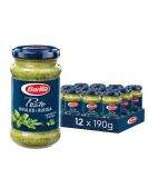 Barilla Pesto Basilico e Rucola 12x190g |Gluten-free Italian pasta sauce with basil and rocket noodle sauce green pesto basil rocket 190 g (12 Pack) - Buy Online on GoSupps.com