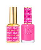 DND DC Gel Polish Set - Pink Collection | UV/LED Gel & Air Dry Lacquer | Chip-Free Nail Duo | 0.5 Fl Oz Each - Buy Online on GoSupps.com