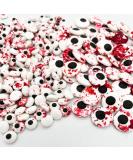 Weraru Bloody Red Eyeball Candy Cake Toppers - Halloween & Christmas Party Decorations - 6.8oz (Mixed Sizes) - Buy Online on GoSupps.com
