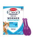 Bob Martin Clear Spot On Wormer for Cats and Kittens - 100 Percent Effective Tapeworm Treatment (2 Pipettes) - Buy Online on GoSupps.com