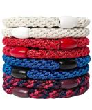 AXEN 8PCS Elastic Hair Ties for Women & Girls - Soft Woven Cotton Ponytail Holders for Thick & Curly Hair - Vibrant Colors - Buy Online on GoSupps.com