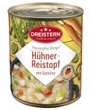 DREISTERN Chicken Pot with Rice 800g - Delicious Stew in Recyclable Tin | Extra Filling - Buy Internationally - Buy Online on GoSupps.com