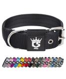 Buy Tspro Tactical Dog Collar - Military Quality 3.8 cm Wide Adjustable L Size (52cm-60cm) Strong Black Dog Collar with Robust Metal Buckle - Buy Online on GoSupps.com