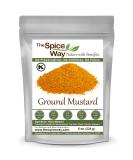 The Spice Way Ground Yellow Mustard Seed - 8 oz | Premium Quality Spice for Cooking and Seasoning - Buy Online on GoSupps.com
