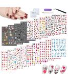 Panda Lips Sunflower Love Heart Fruit Nail Art Stickers Set - 18 Self-Adhesive Sheets for Women, Girls, and Kids | Includes Tweezers and Sticks | Nail Art Decoration - S003-s004 - Buy Online on GoSupps.com