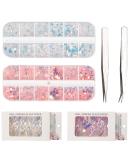 Airsmall 26stk. Nail Sticker Set - Glitter & Sequin Nail Art for Women | Rhinestones & Nail Film for Stunning Manicure Designs - Buy Online on GoSupps.com