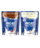 Inko Active Pro 80 Bags 2-Pack (2x500g) - Chocolate & Stracciatella - Premium International Shipping - Buy Online on GoSupps.com