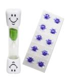 Smile Toothbrush Timer & 10 Disclosing Tablets - Green | Dental Care Kit - Buy Online on GoSupps.com