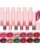 12 Colors Matte to Glitter Liquid Lipstick Set - Long Lasting Waterproof Lip Gloss Gift Kit for Halloween & Christmas - Buy Online on GoSupps.com