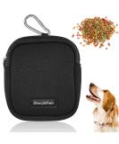 Sheryl & Rain Small Dog Treats Training Bag - Zippered Pocket for Travel & Walks - Black - Buy Online on GoSupps.com